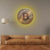 Bitcoin On The Wall + LED (XL)