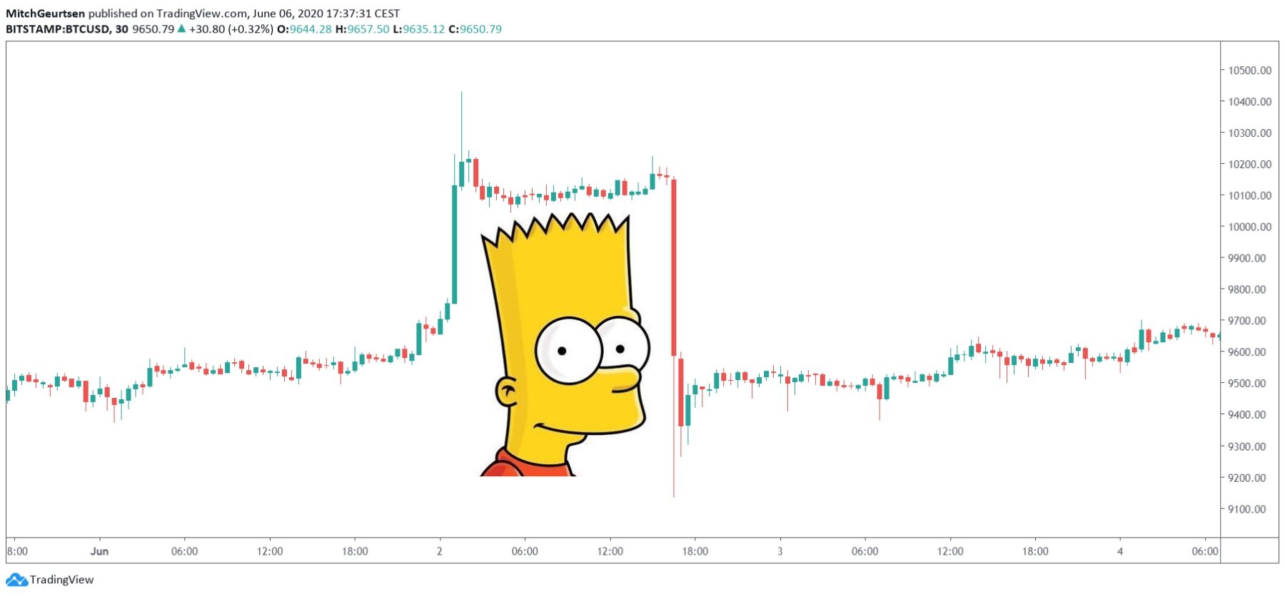 Bitcoin - Bart Simpson Patroon