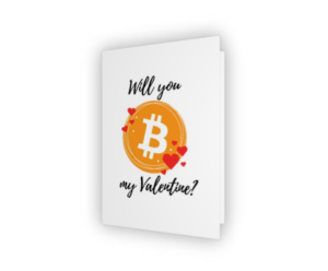 Bitcoin Valentijnskaart