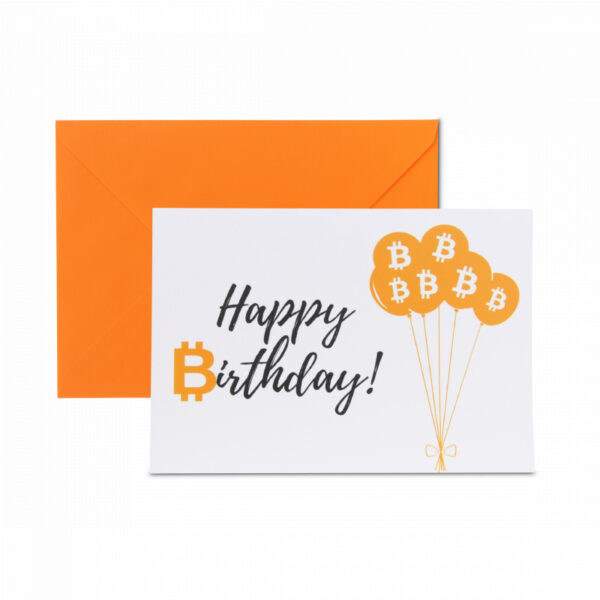 Bitcoin Verjaardagskaart